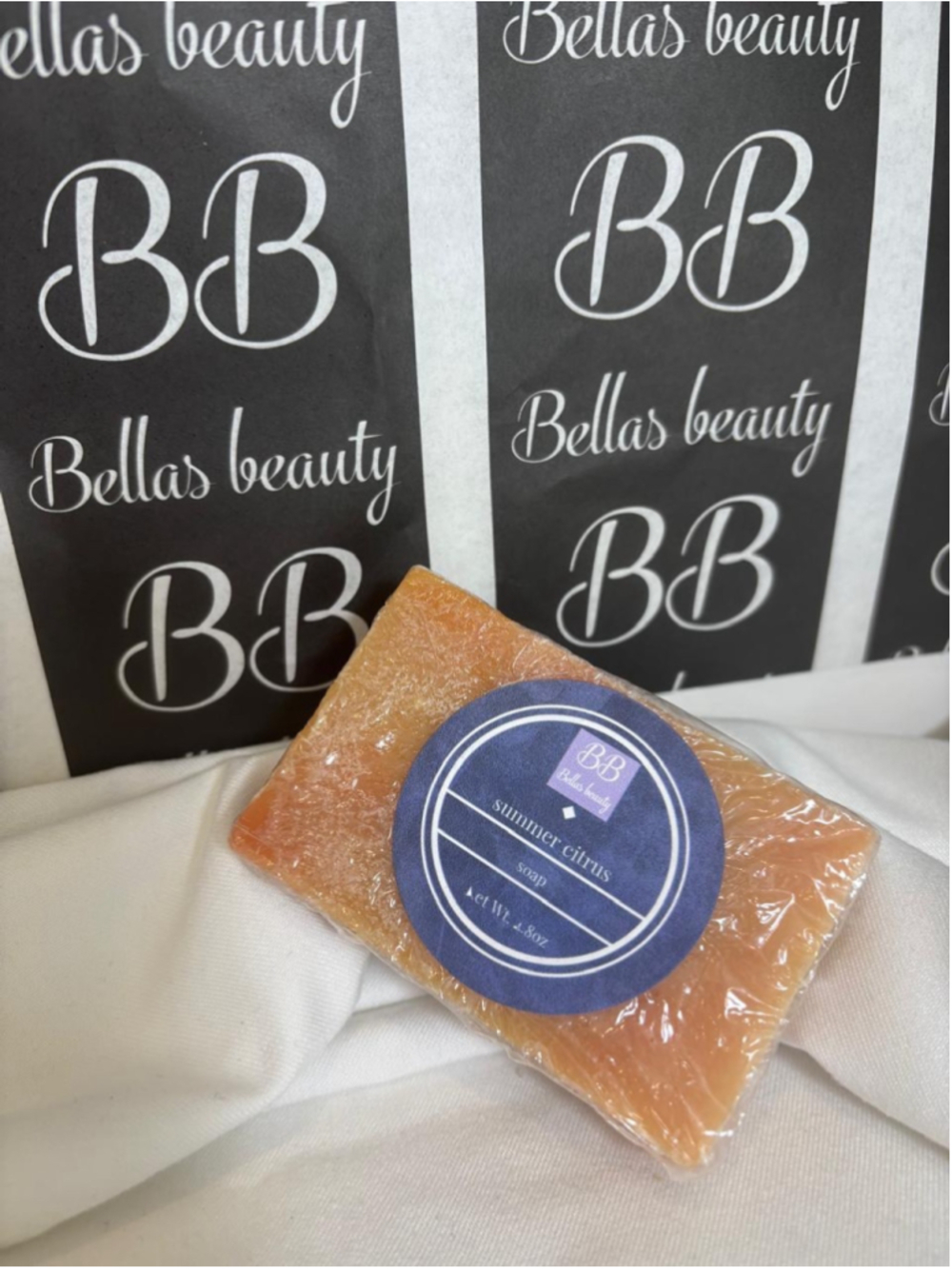 Summer Citrus Soap Bar - Vegan - 100% Natural Artisan Bellas Beauty #V04 x35